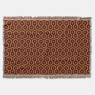 Shining iconic hotel carpet pattern throw blanket