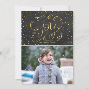 Shining Joy Holiday Photo Card