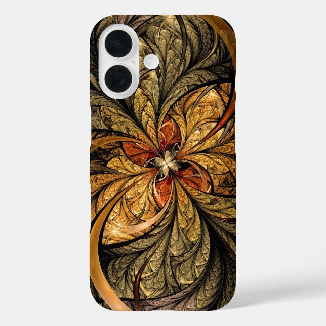 Shining Leaves Abstract Fractal art Case-Mate iPhone Case (Back)
