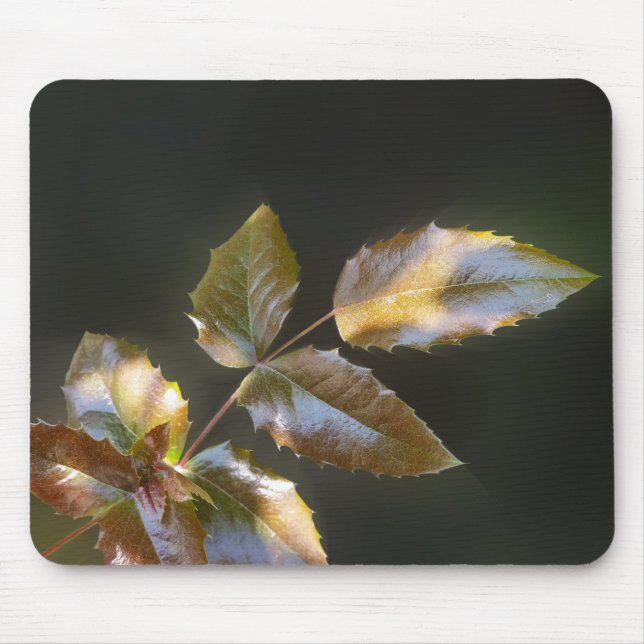 shining leaves mouse pad (Front)