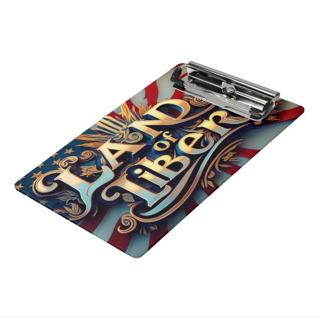 "Shining Liberty" Mini Clipboard (Angled3)