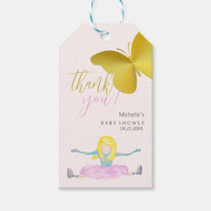 Shining Like A Girl Watercolor Illustration Gift Tags
