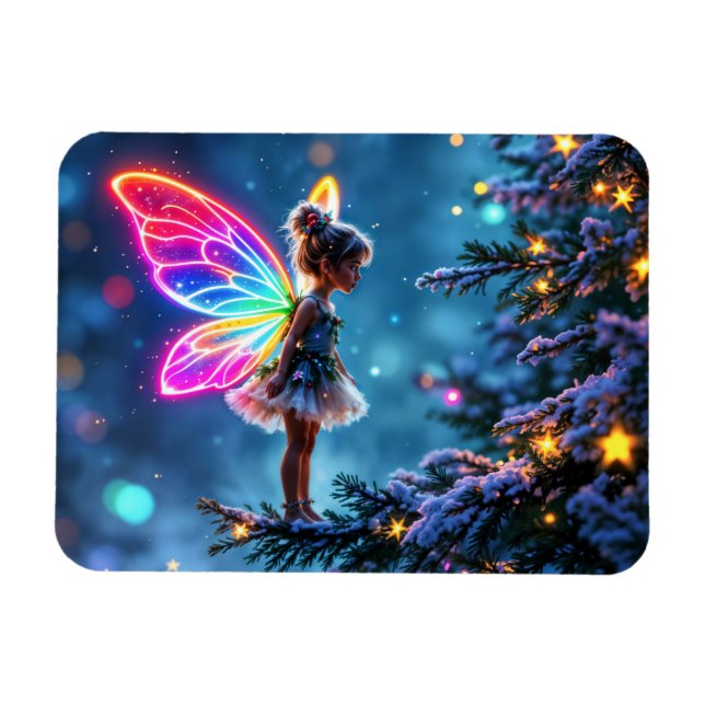 Shining little Christmas fairy lights fantasy Magnet (Horizontal)