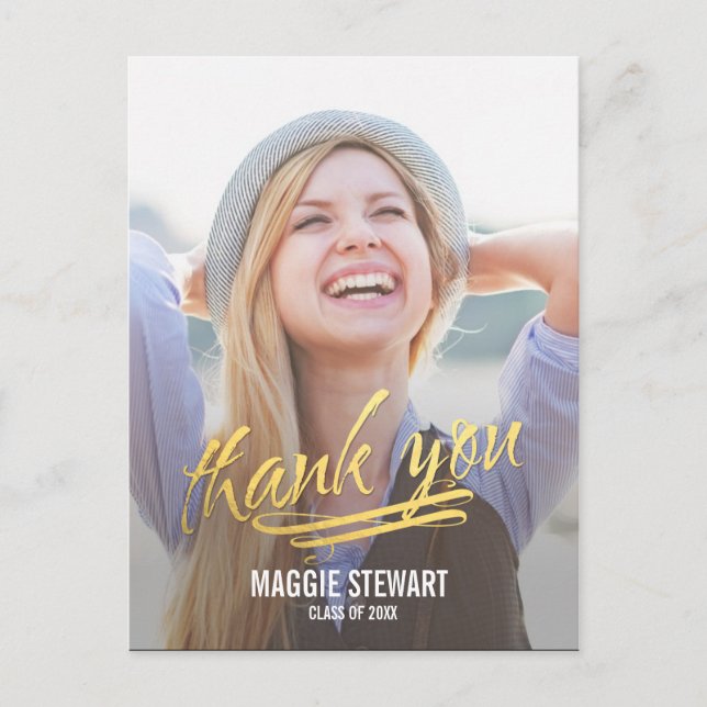 Shining Moment Graduation Thank You Card (Front)