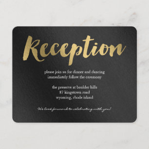 Shining Promise Wedding Reception Card