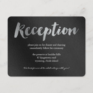 Shining Promise Wedding Reception Card