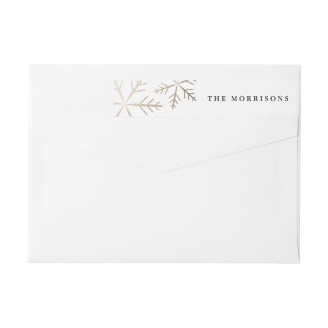 Shining Snowflake | Return address label (Back)