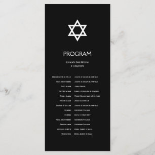 Shining Star Bar/Bat Mitzvah Program Programme