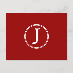 Shining Star Bar Mitzvah Monogram RSVP Card
