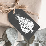 Shining Star Christmas Tree Chalkboard Gift Tags<br><div class="desc">Have yourself a merry little Christmas with this festive design! Features a bountiful Christmas tree with "hang a shining star upon the highest bough" inscribed inside,  all on a brushed grey chalkboard background. Coordinating items,  including Christmas cards,  available in our shop!</div>