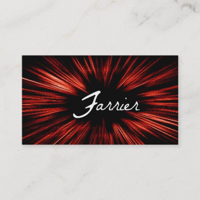 Shining Star Farrier Business Card (Front)