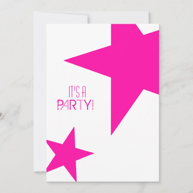 Shining Star Invitation (Front)