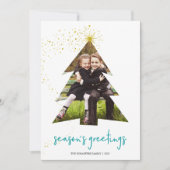 Shining Star | Season's Greetings Photo Holiday Card (Front)