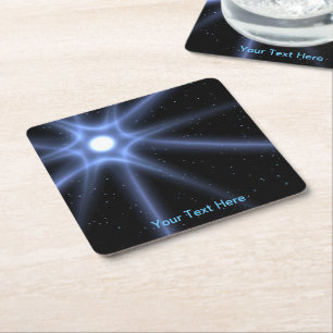 Shining Star Square Paper Coaster