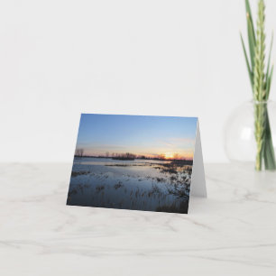 Shining Sunset - Blank Greeting Card