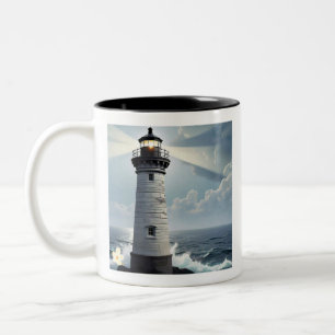 "Shining Through Storms" Two-Tone Coffee Mug