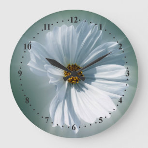 shining white large clock