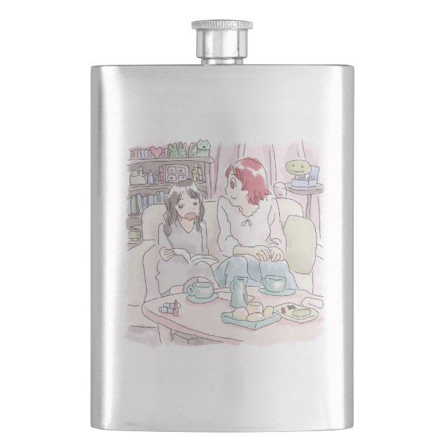 Shinjiji Sammu Hip Flask (Front)
