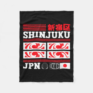 Shinjuku Japan Tokyo District Japanese  Fleece Blanket