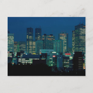 Shinjuku skyline at dusk, Tokyo, Japan Postcard