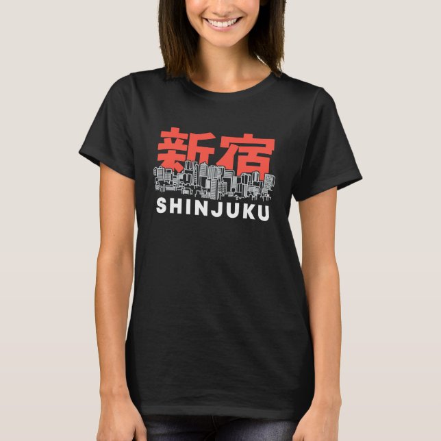 Shinjuku Tokyo Japan Souvenir Japanese Kanji Chara T-Shirt (Front)