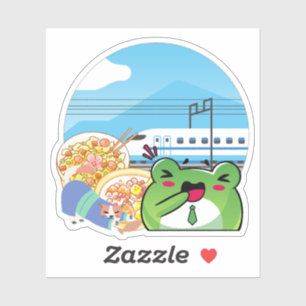 Shinkansen Trip: Salaryman Frog and Japanese Meals