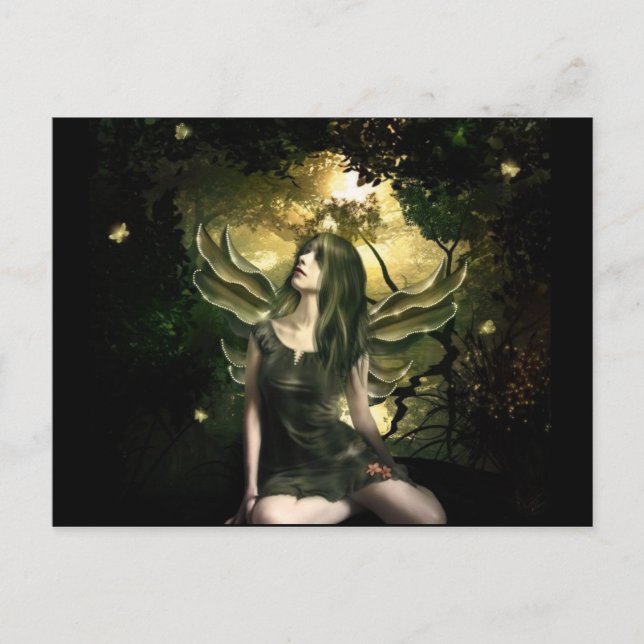 Shinning Butterfly Fairy Postcard (Front)