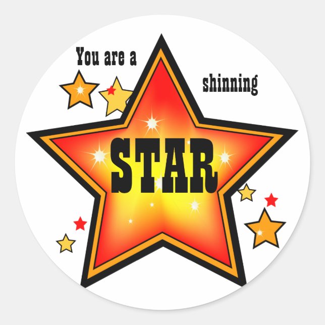 Shinning Star Award Sticker (Front)