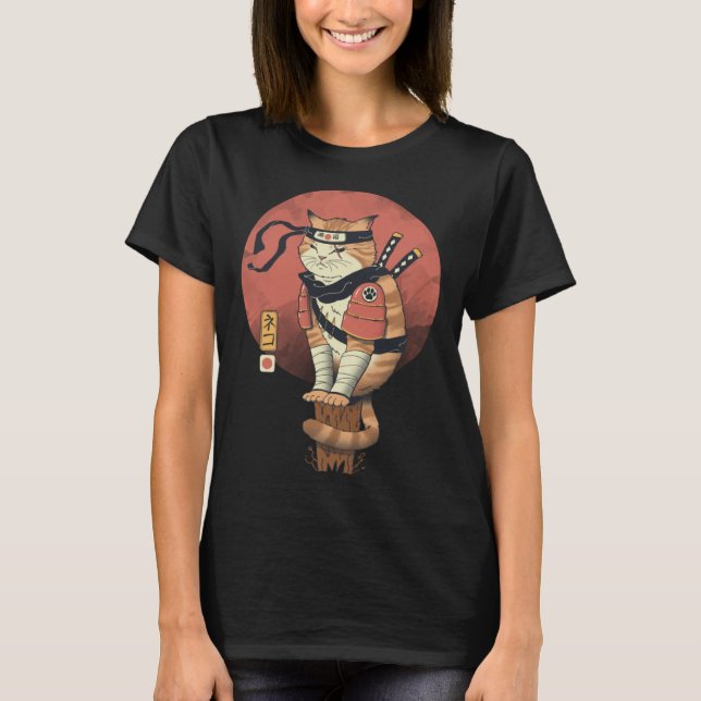 Shinobi Cat T-Shirt (Front)