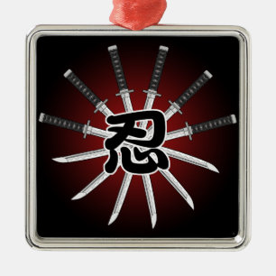 Shinobi Metal Tree Decoration