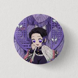 Shinobu Kocho Chibi 3 Cm Round Badge