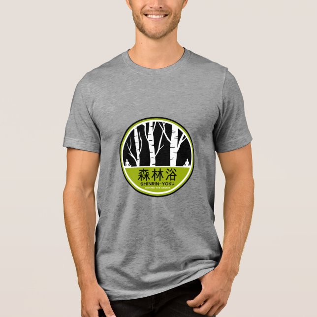 Shinrin Yoku Forest Bathing Tri-Blend Shirt (Front)