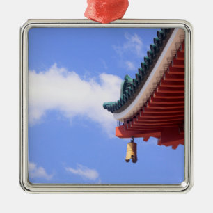 Shinto Shrine Roof Metal Tree Decoration