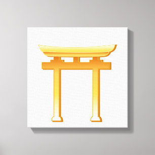 Shinto Symbol Canvas Print