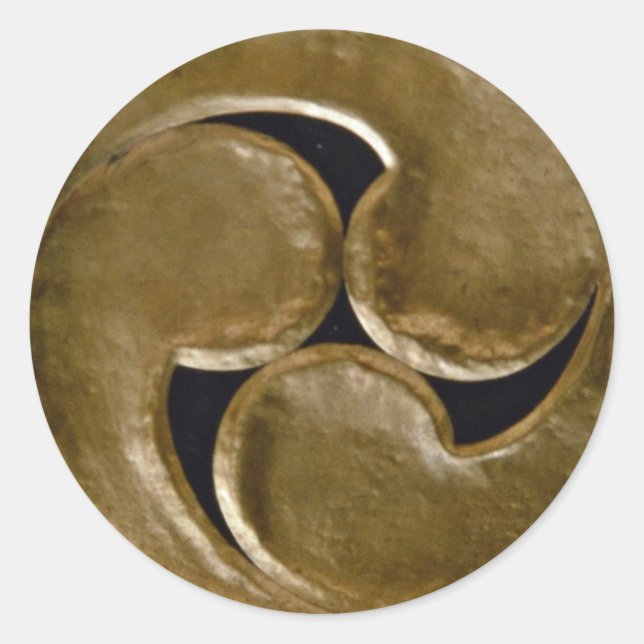 Shinto symbol classic round sticker (Front)