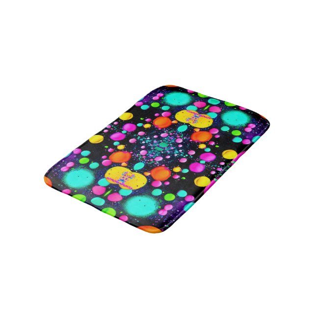 shiny Abstract art Bath Mat (Angled)