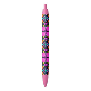 shiny Abstract art Black Ink Pen