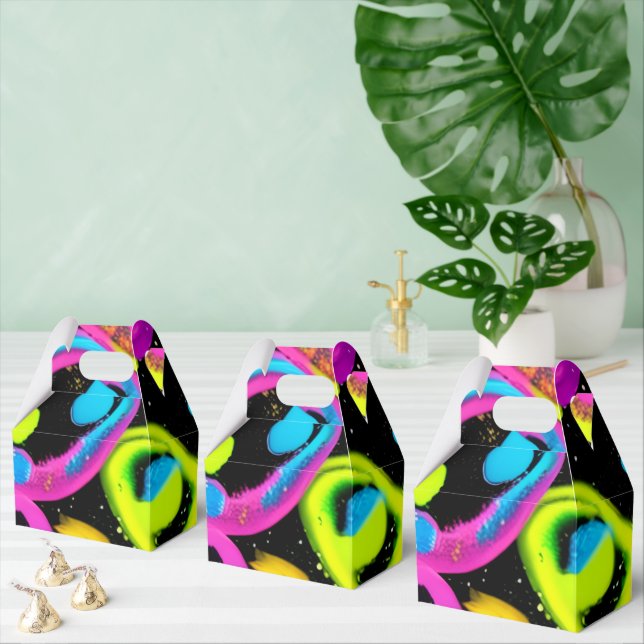 shiny Abstract art Favour Box (Multiple)