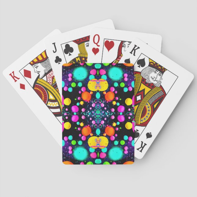 shiny Abstract art Playing Cards (Back)