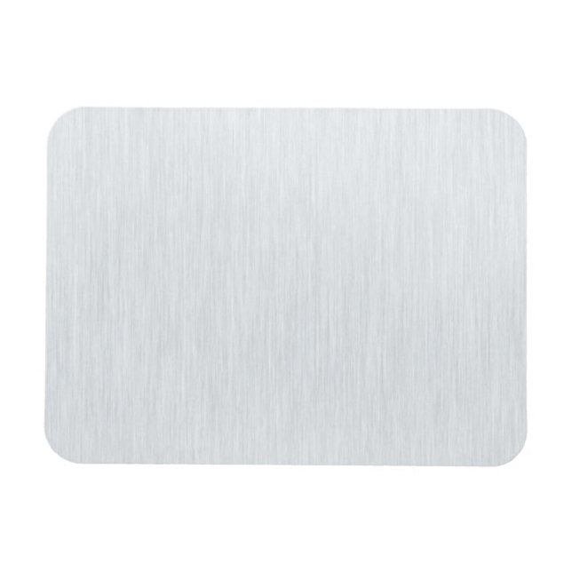 Shiny Aluminium Magnet (Horizontal)