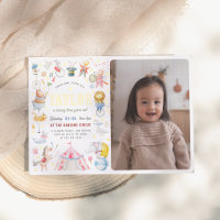 Shiny Animal Circus Carnival Photo Birthday Party