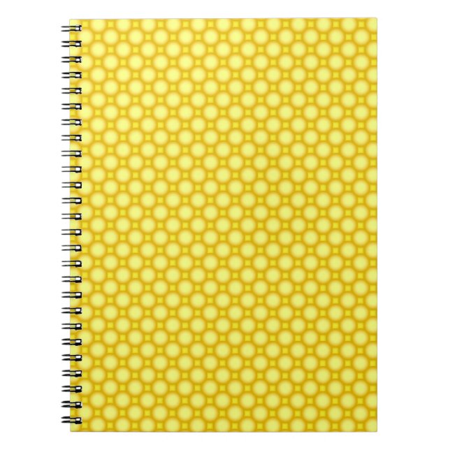 Shiny beads - yellow spiral notebook (Front)