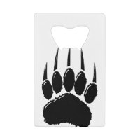 Shiny Black Bear Paw Print