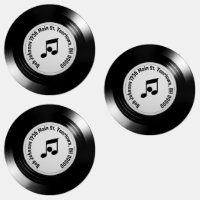 Shiny Black Vinyl LP Record Albums