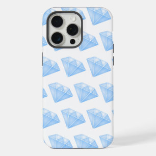Shiny Blue Diamond Carat iPhone 15 Pro Max Case