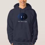 Shiny Blue Dreidel<br><div class="desc">A modernistic, metallic blue dreidel against a dark, night-like background. Two of the Hebrew letters found on a dreidel, nun and shin, glow brightly. Add your own text.</div>