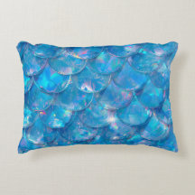 Shiny Blue Mermaid Print