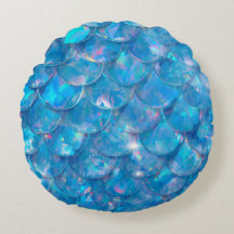 Shiny Blue Mermaid Print