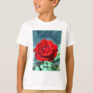 Shiny blurry red rose T-Shirt