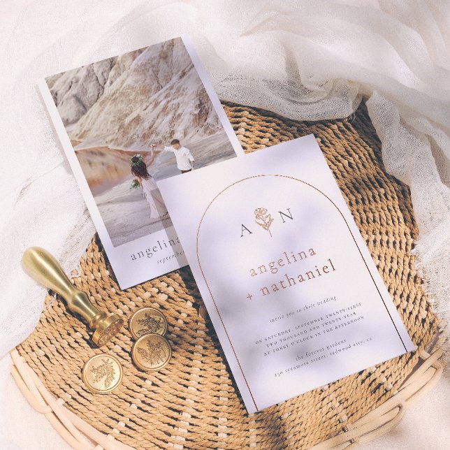 Shiny Boho Minimalist Rose Arch & Photo Wedding (Creator Uploaded)